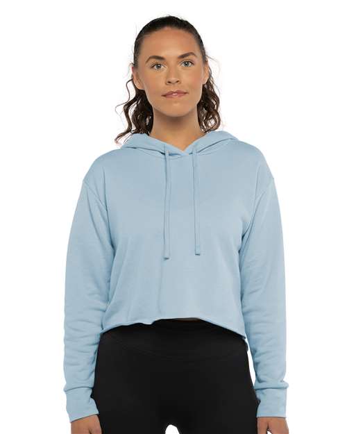 Femme Laguna suédé Raw Edge Chandail à capuchon court