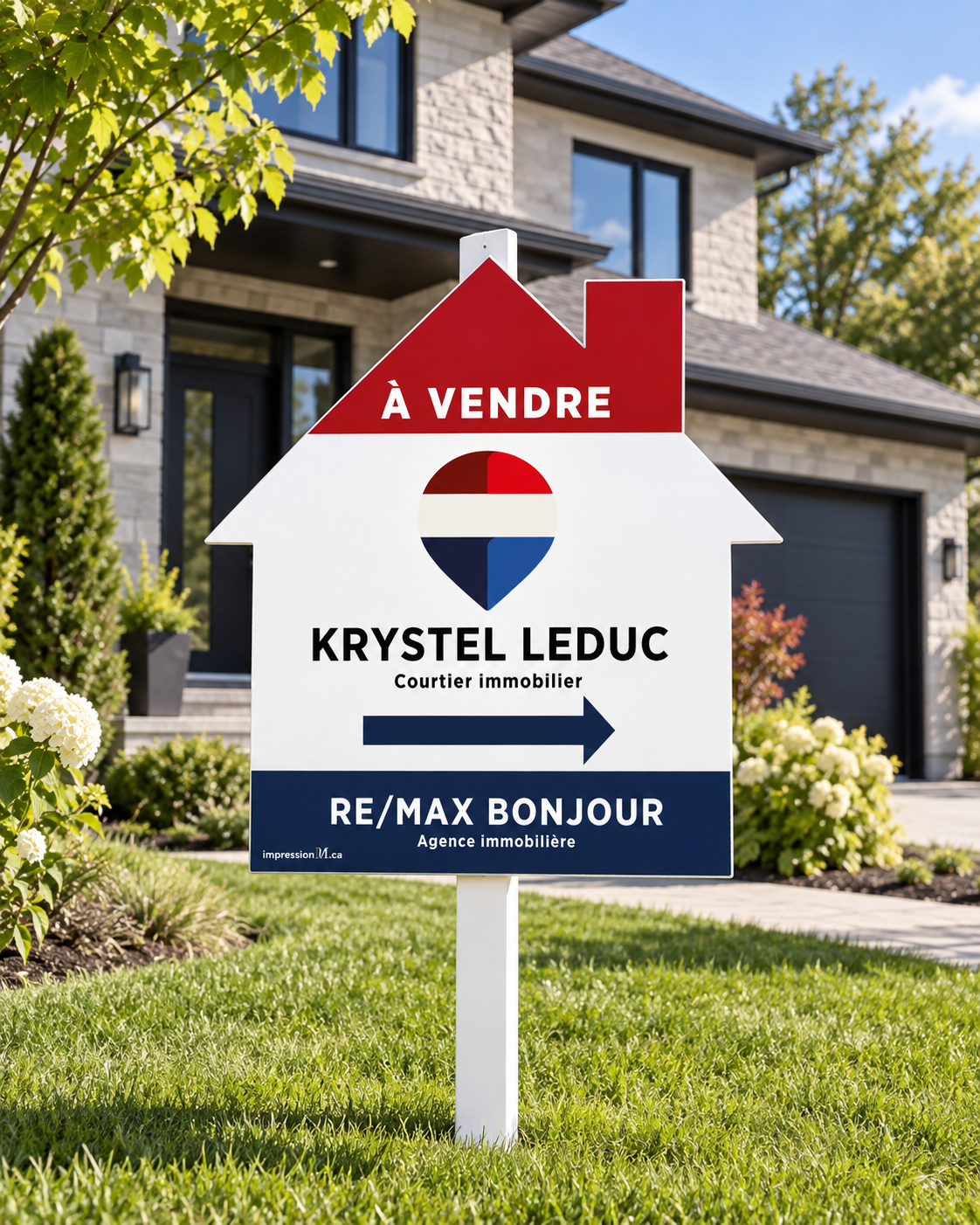 Affiche résidentielle verticale - Modèle 3