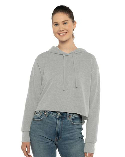 Femme Laguna suédé Raw Edge Chandail à capuchon court