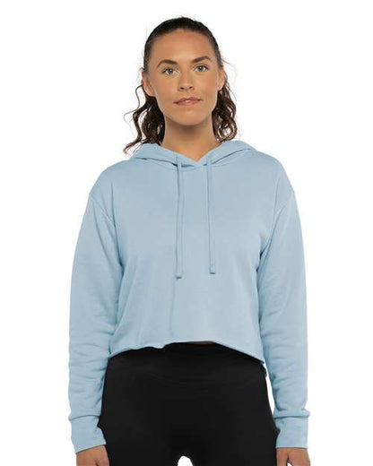 Femme Laguna suédé Raw Edge Chandail à capuchon court