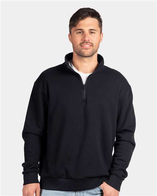 Unisexe Chandail molletonné 1/4 zip