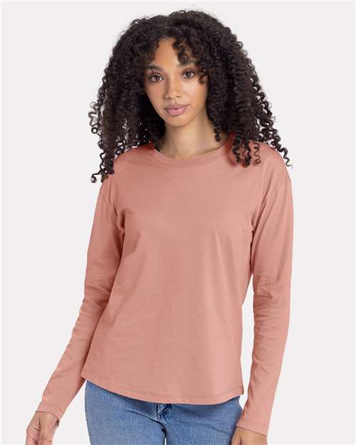 Femme Cotton Relaxed T-shirt à manches longues