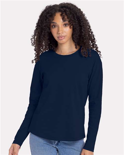 Femme Cotton Relaxed T-shirt à manches longues