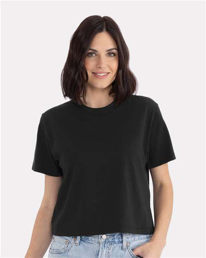 Femme épais T-shirt coupe carrée