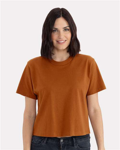 Femme épais T-shirt coupe carrée