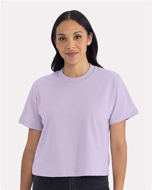 Femme épais T-shirt coupe carrée