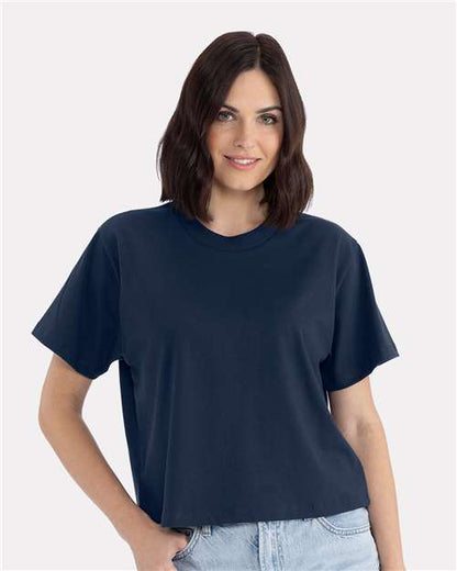 Femme épais T-shirt coupe carrée