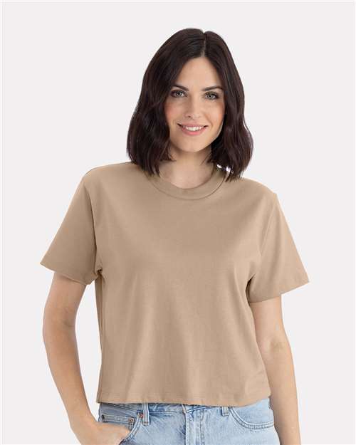 Femme épais T-shirt coupe carrée