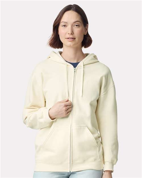 Unisexe Softstyle® mi-lourd Chandail à capuchon zippé