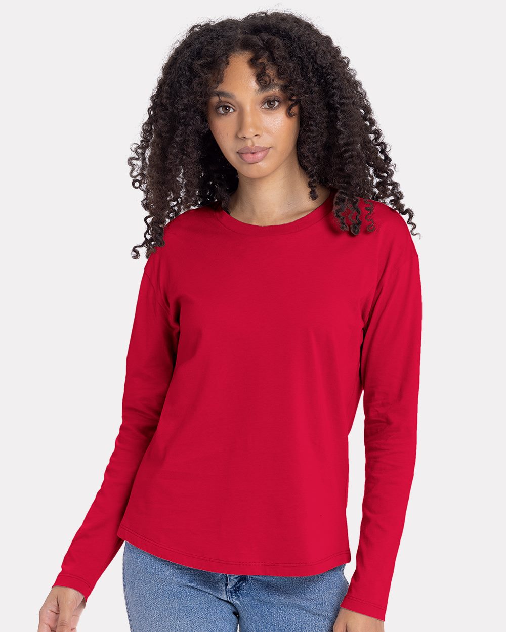 Femme Cotton Relaxed T-shirt à manches longues