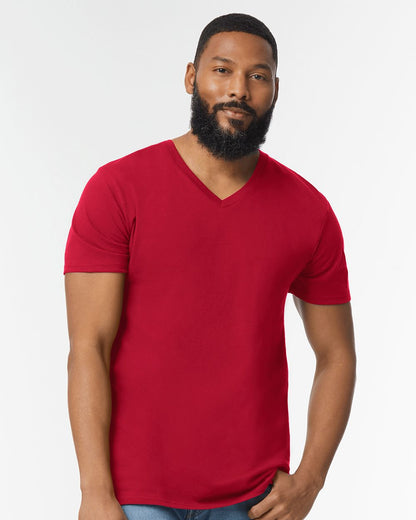 Unisexe Softstyle® T-shirt col en V