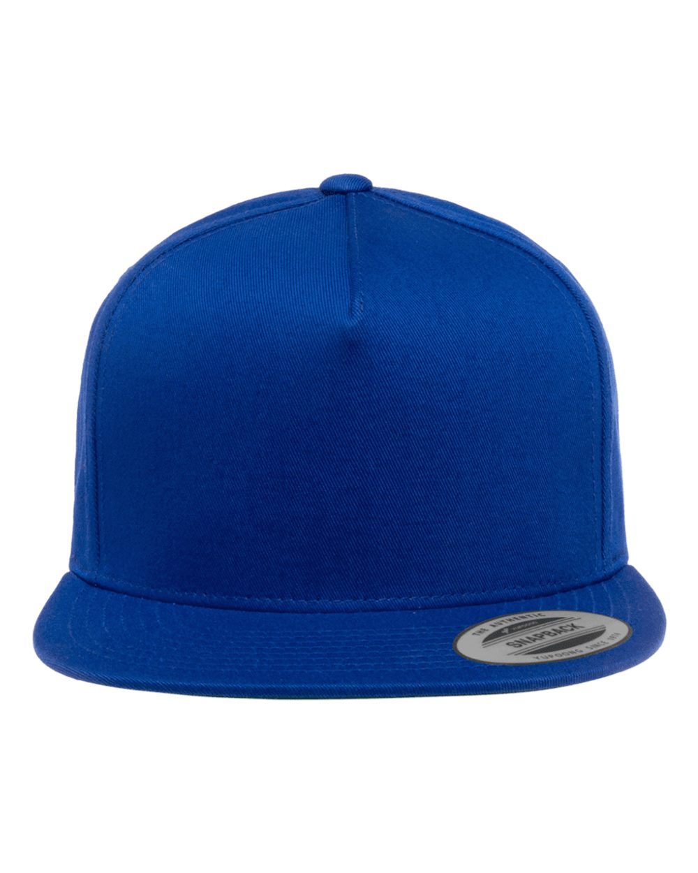 Casquette snapback 5 panneaux en coton sergé