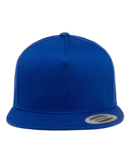 Casquette snapback 5 panneaux en coton sergé