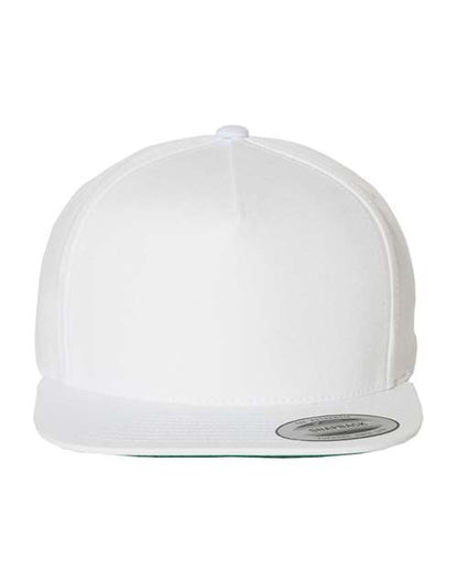 Casquette snapback 5 panneaux en coton sergé
