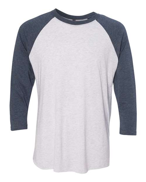 Unisexe Triblend T-shirt raglan à manches 3/4