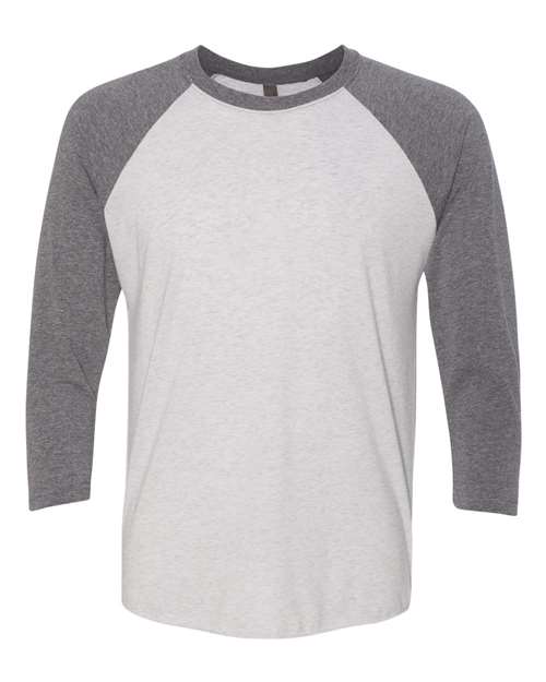 Unisexe Triblend T-shirt raglan à manches 3/4