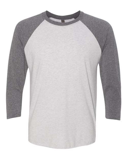 Unisexe Triblend T-shirt raglan à manches 3/4