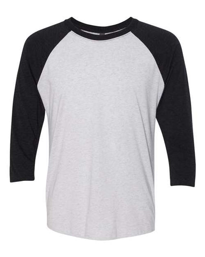 Unisexe Triblend T-shirt raglan à manches 3/4