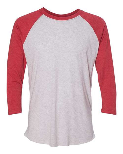 Unisexe Triblend T-shirt raglan à manches 3/4
