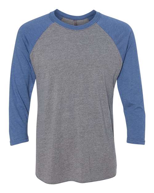Unisexe Triblend T-shirt raglan à manches 3/4