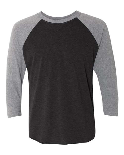 Unisexe Triblend T-shirt raglan à manches 3/4