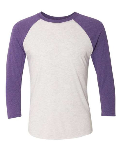 Unisexe Triblend T-shirt raglan à manches 3/4