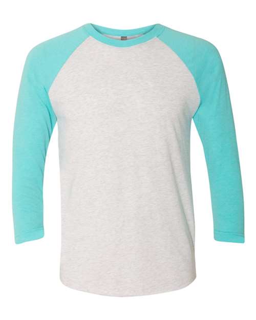 Unisexe Triblend T-shirt raglan à manches 3/4