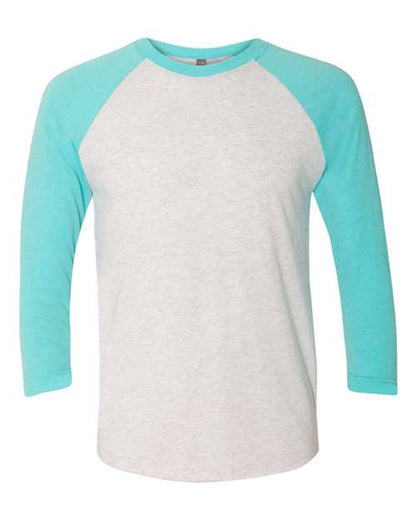 Unisexe Triblend T-shirt raglan à manches 3/4