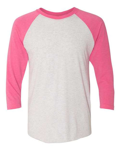 Unisexe Triblend T-shirt raglan à manches 3/4