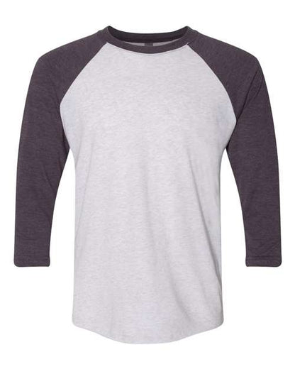 Unisexe Triblend T-shirt raglan à manches 3/4