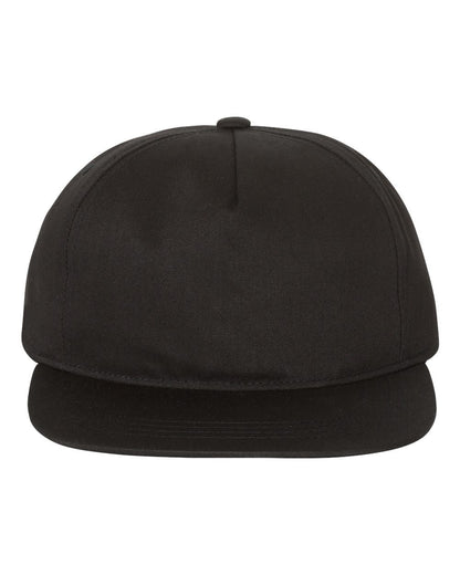 Casquette snapback 5 panneaux, légèrement structurée