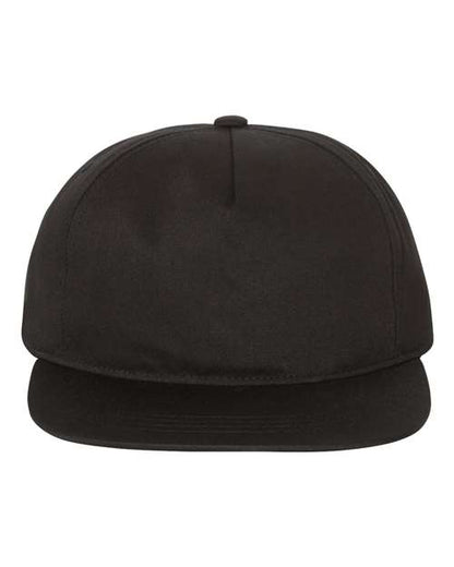 Casquette snapback 5 panneaux, légèrement structurée