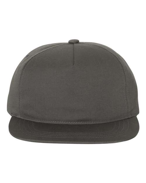 Casquette snapback 5 panneaux, légèrement structurée