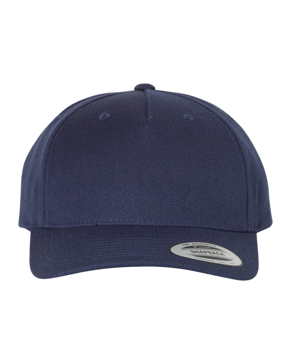 Casquette snapback Premium 5 panneaux, visière courbée
