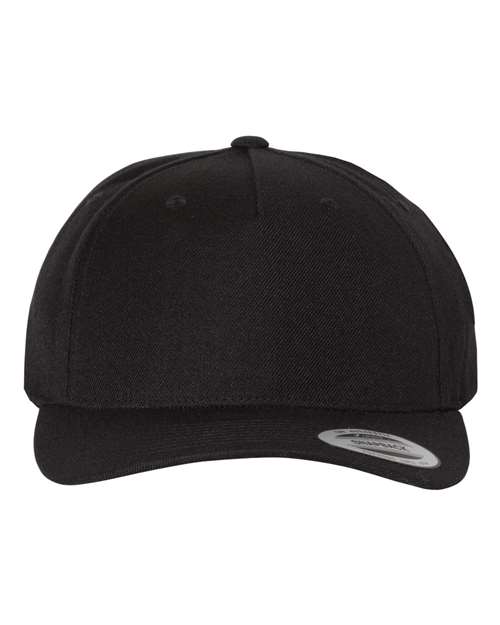 Casquette snapback Premium 5 panneaux, visière courbée
