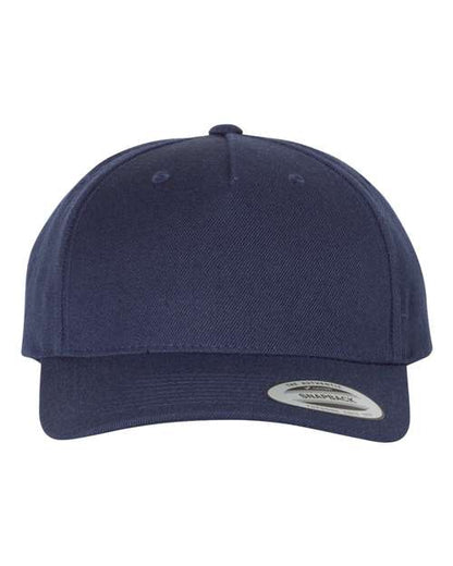 Casquette snapback Premium 5 panneaux, visière courbée