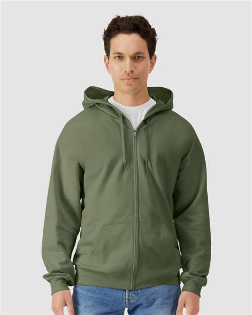 Unisexe Softstyle® mi-lourd Chandail à capuchon zippé