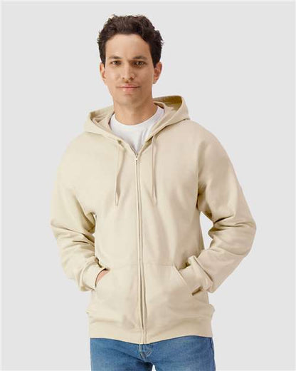 Unisexe Softstyle® mi-lourd Chandail à capuchon zippé