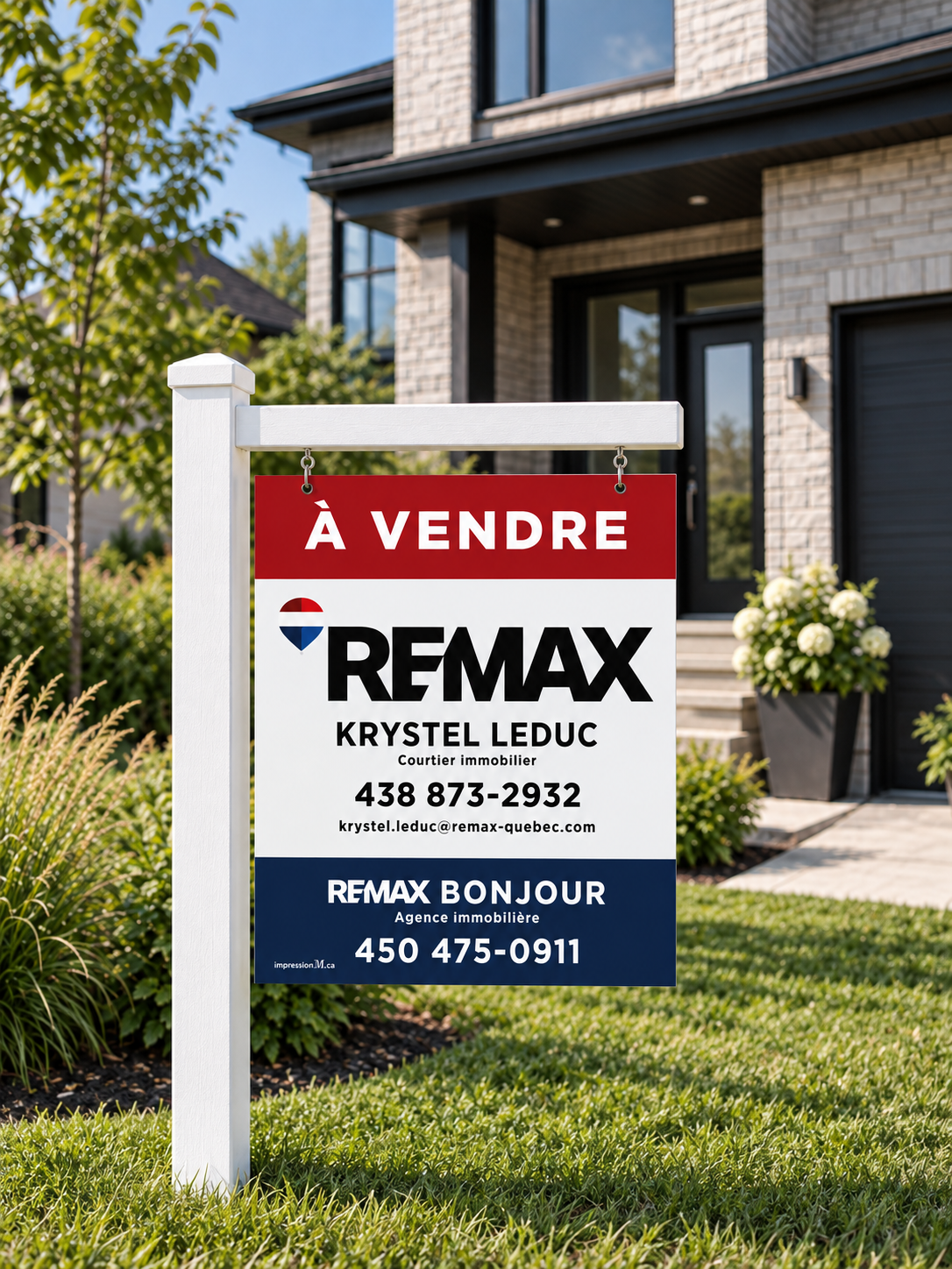 Affiche résidentielle verticale - Modèle 2