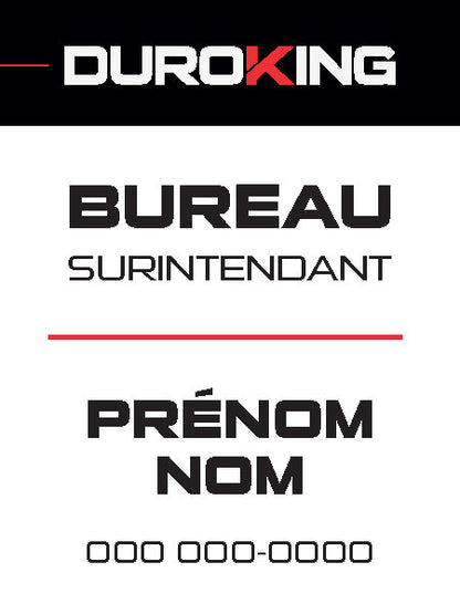 Affiches - Bureau de chantier