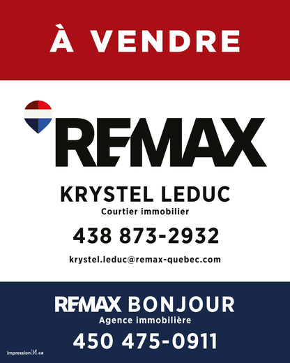 Affiche résidentielle verticale - Modèle 2