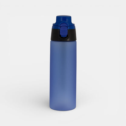 Impression M Julio Tritan 750ml blue sports water bottle with a secure flip-top lid for active lifestyles.