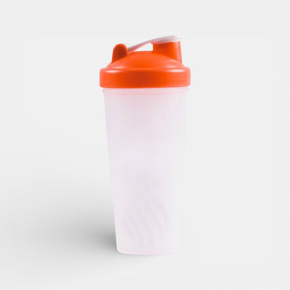 Impression M Corinthe 1575 800ml BPA-free plastic shaker bottle with an orange lid and mixing ball.