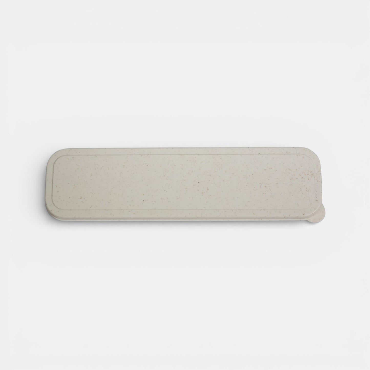 Impression M Hera biodegradable wheat straw cutlery set case in beige with speckled texture