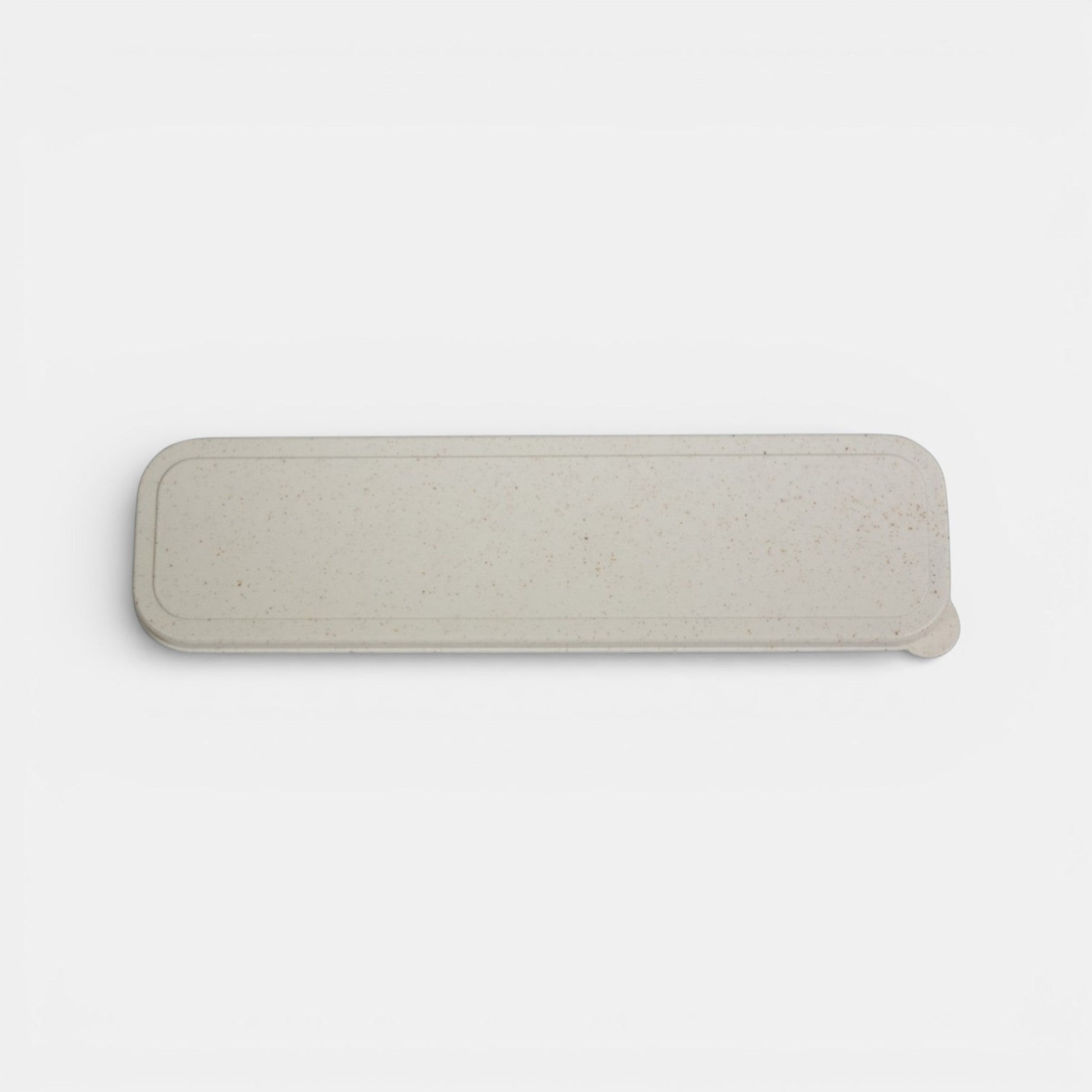 Impression M Hera biodegradable wheat straw cutlery set case in beige with speckled texture