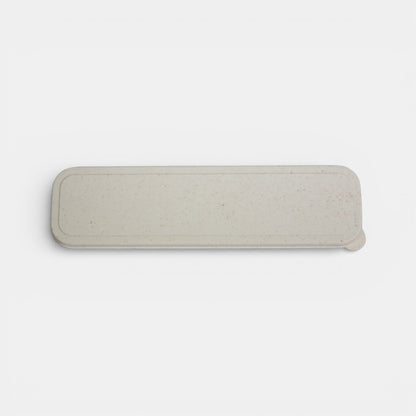 Impression M Hera biodegradable wheat straw cutlery set case in beige with speckled texture