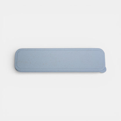 Impression M Hera 2028 biodegradable wheat straw utensil set case in light blue with a speckled finish