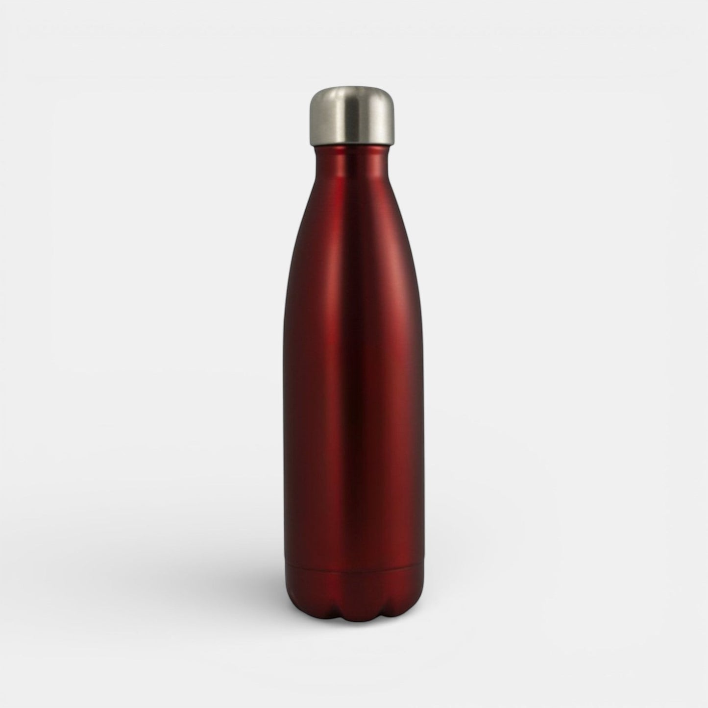Impression M Inverness 1943 red matte stainless steel insulated water bottle with silver cap