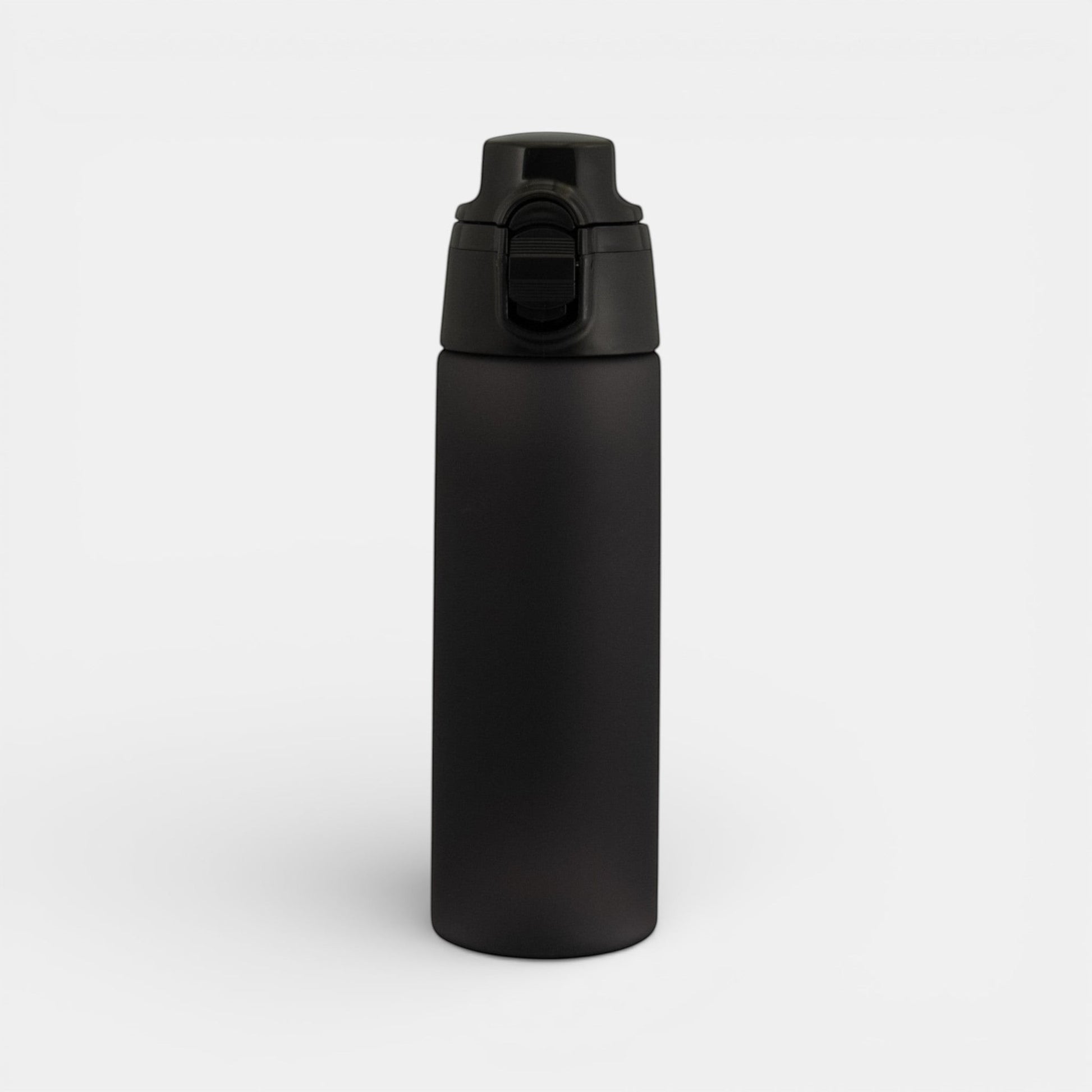 Impression M Julio Tritan 750ml matte black sports water bottle with a secure flip-top lid for active lifestyles.