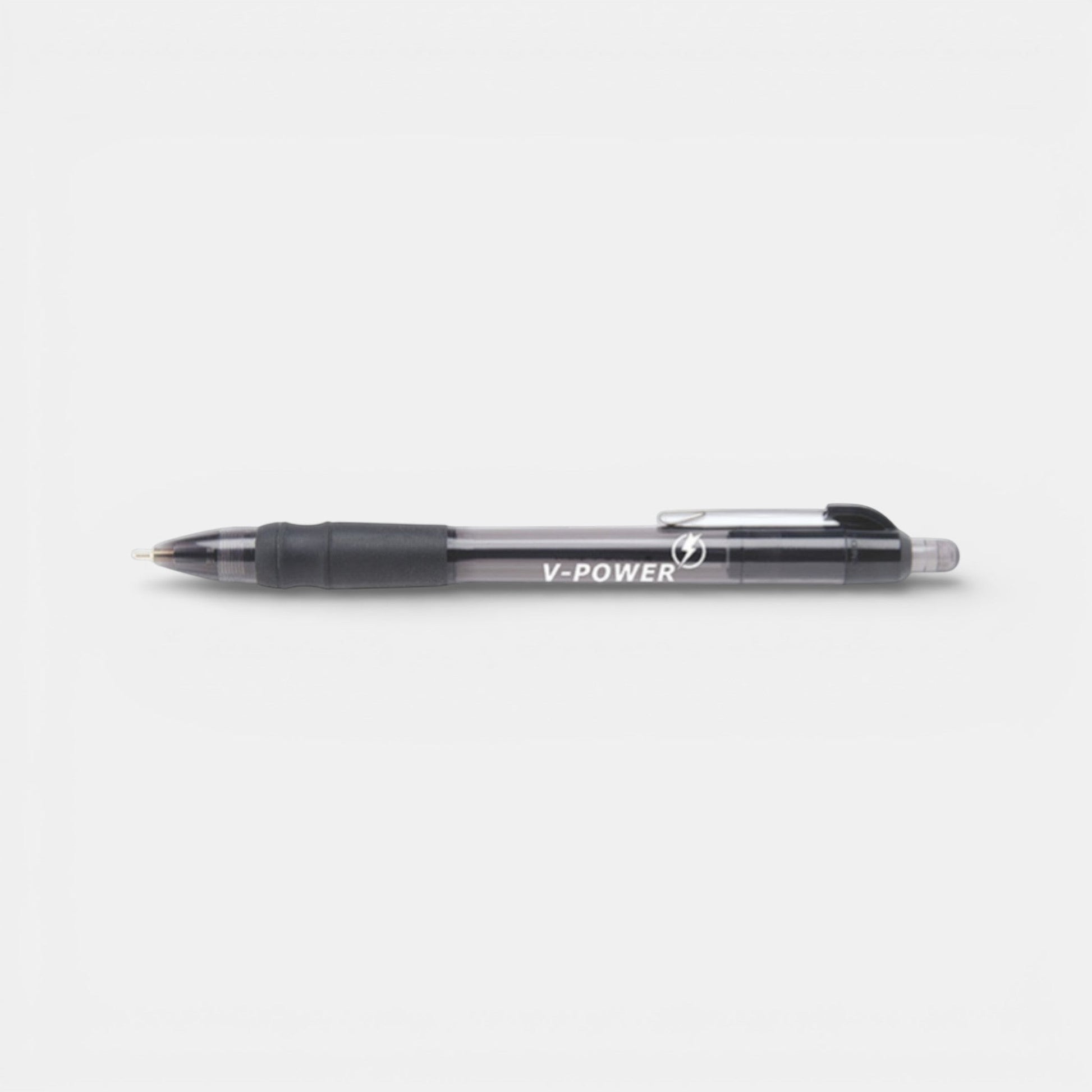 Impression M Stylo MaxGlide Click retractable ballpoint pen with black translucent body and comfort grip